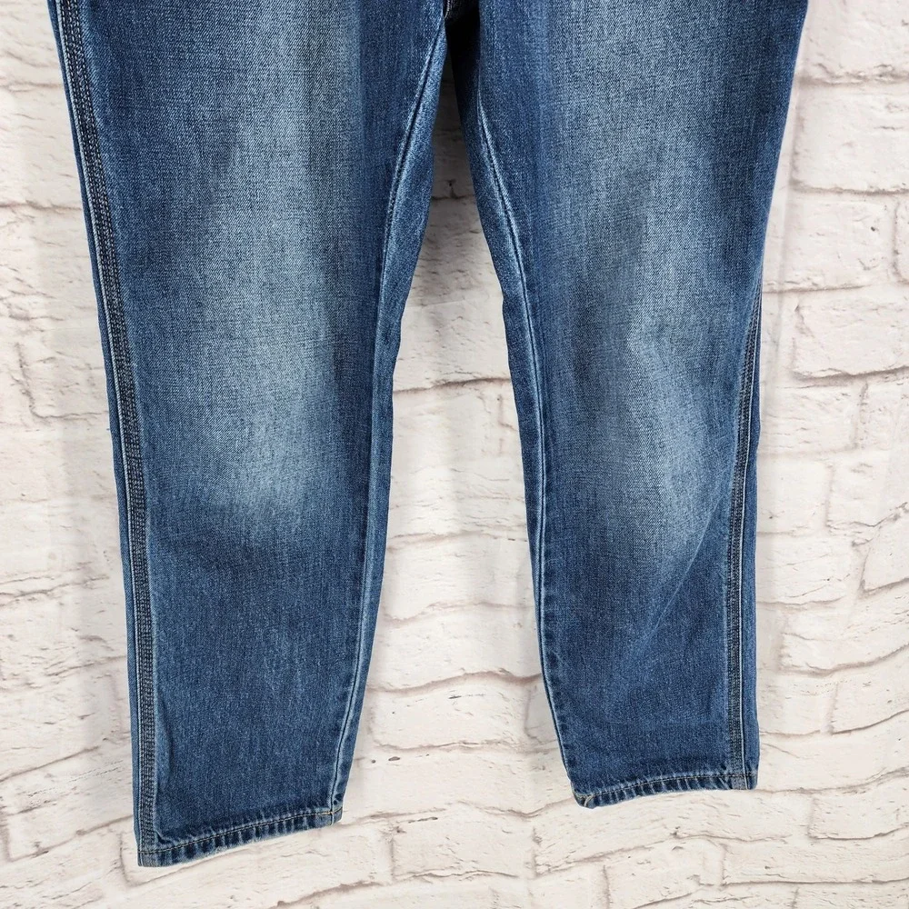 Gap Denim Bib Overalls 100% Cotton Utility Workwear Cottage Farm Straight Leg XS